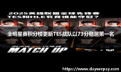 全明星赛积分榜更新TES战队以73分稳居第一名